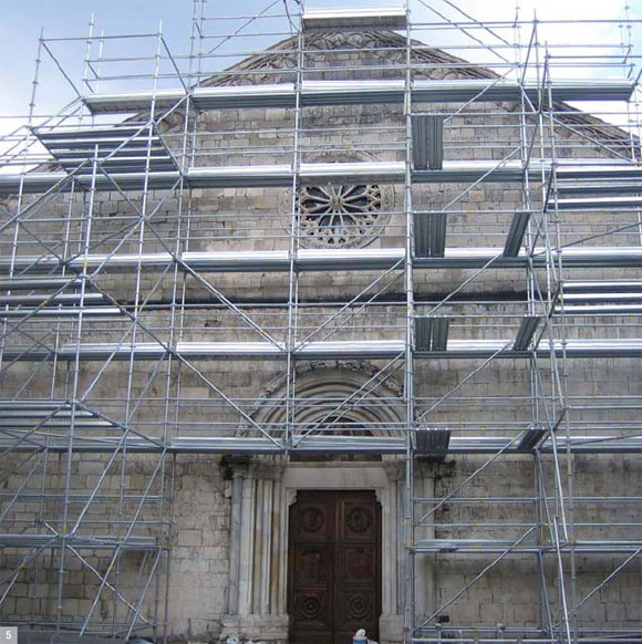 ponteggio multicom chiesa san giovanni celano