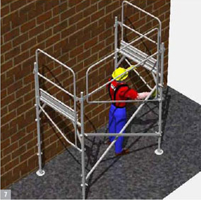 ponteggio risk free, fasi di montaggio