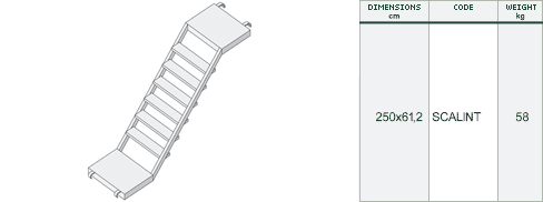 Aluminium stair