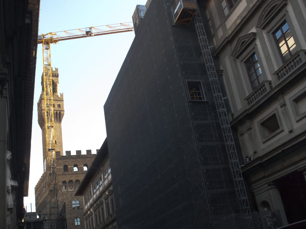 Ponteggio Uffizi Firenze