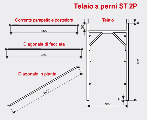 Ponteggio a perni ST 2P